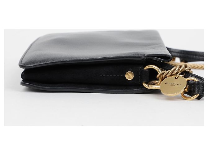 Givenchy Borsa a Tracolla in Pelle con Catena Nera - vista 8