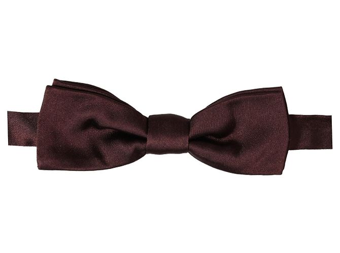 Dolce & Gabbana Papillon regolabile da uomo, marrone, % seta - vista 3