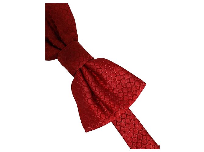 Dolce & Gabbana Papillon regolabile da uomo in % seta rossa - vista 3