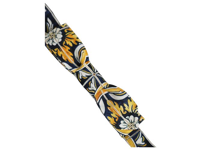Dolce & Gabbana Papillon regolabile stile damascato multicolore - vista 3