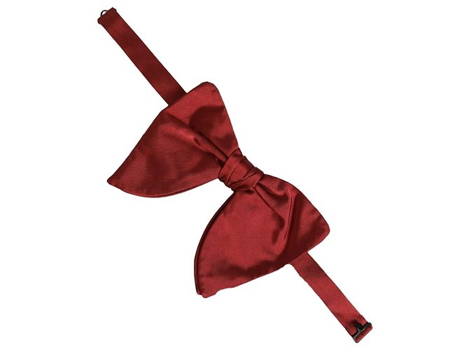 Dolce & Gabbana Papillon regolabile in % seta rossa da uomo - vista 2