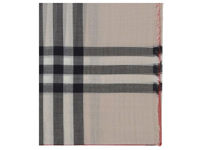 Burberry Beige Wool Oves Aries Scarf - view 3