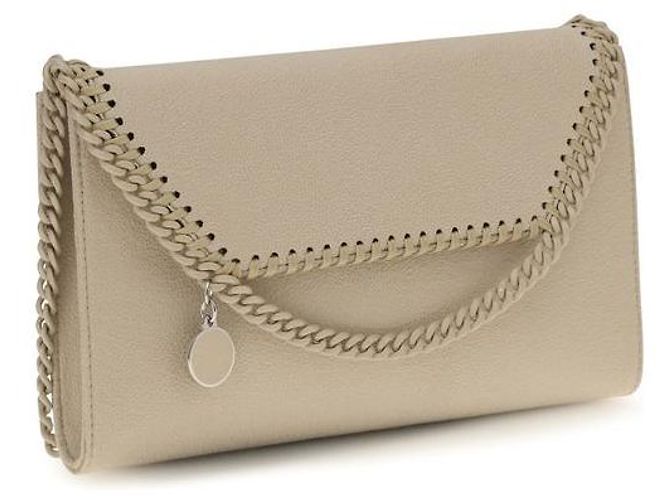 Stella Mc Cartney Borsa a tracolla in poliestere beige - vista 2