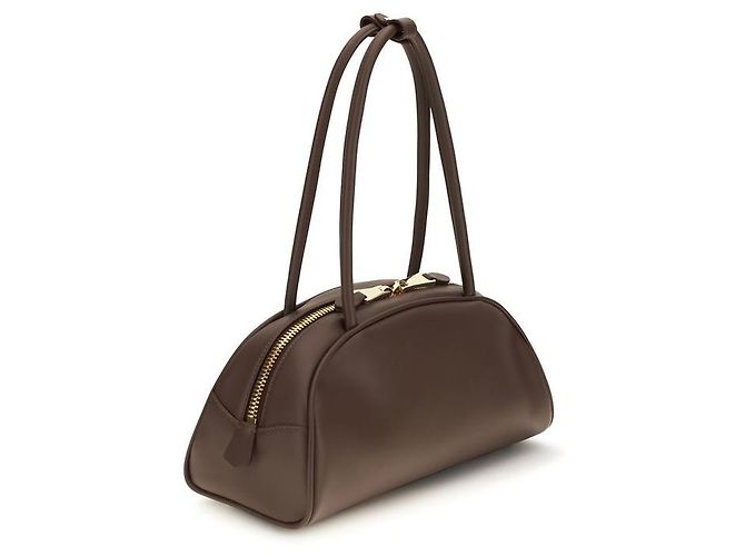Miu Miu Borsa a tracolla Bos Taurus in pelle di vitello marrone - vista 3
