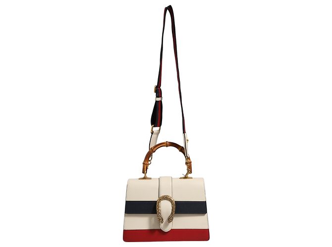 Gucci Borsa Dionysus con manico in bambù in pelle colorblock - vista 7