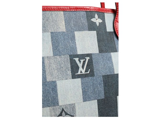 Louis Vuitton Neverfull Patchwork Monogram Denim Tote Bag - Ansicht 2