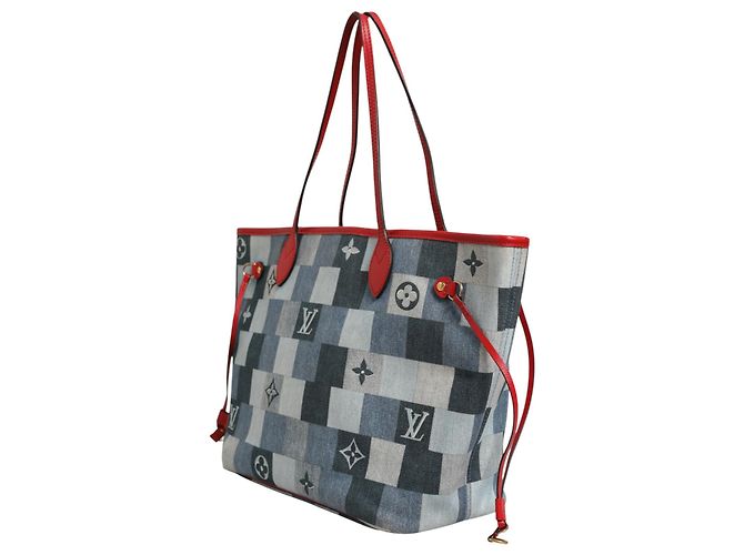 Louis Vuitton Neverfull Patchwork Monogram Denim Tote Bag - Ansicht 3