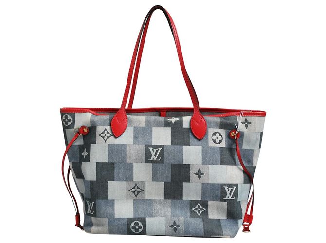 Louis Vuitton Neverfull Patchwork Monogram Denim Tote Bag - Ansicht 4