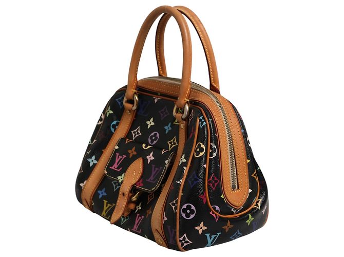Louis Vuitton Black Monogram Multicolor Canvas Priscilla Handbag - view 2