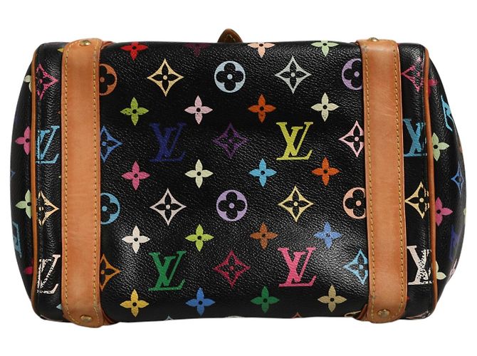 Louis Vuitton Black Monogram Multicolor Canvas Priscilla Handbag - view 4