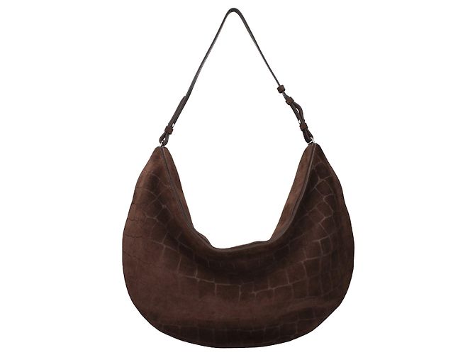 Jacquemus Borsa a tracolla in pelle marrone - vista 3