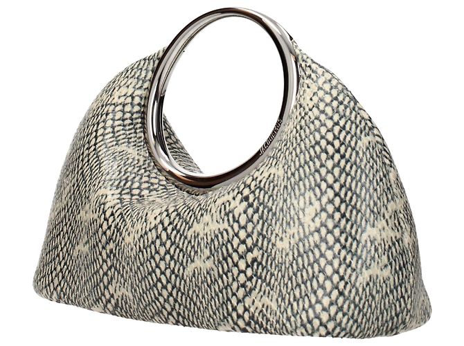 Jacquemus Borsa a mano in pelle beige - vista 2