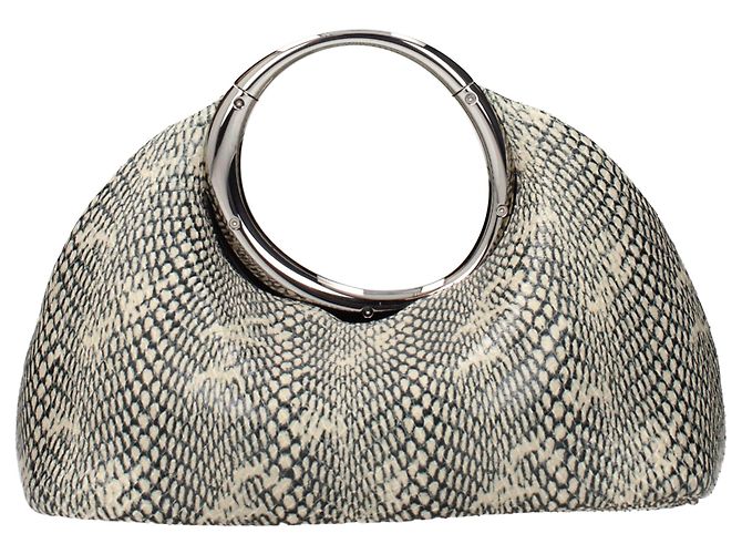 Jacquemus Borsa a mano in pelle beige - vista 3