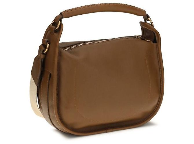 Burberry Borsa a tracolla Bos Taurus in pelle di vitello marrone - vista 3