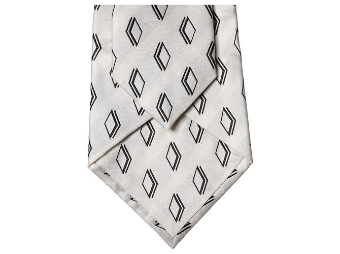 Dolce & Gabbana Corbata ajustable para mujer de seda blanca estampada - vista 2