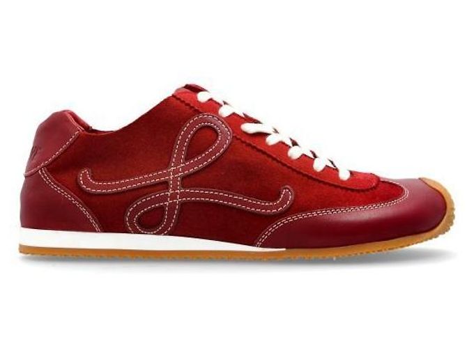 Loewe Ballet Runner non foderato in pelle di cervo e vitello a concia vegetale - vista 2