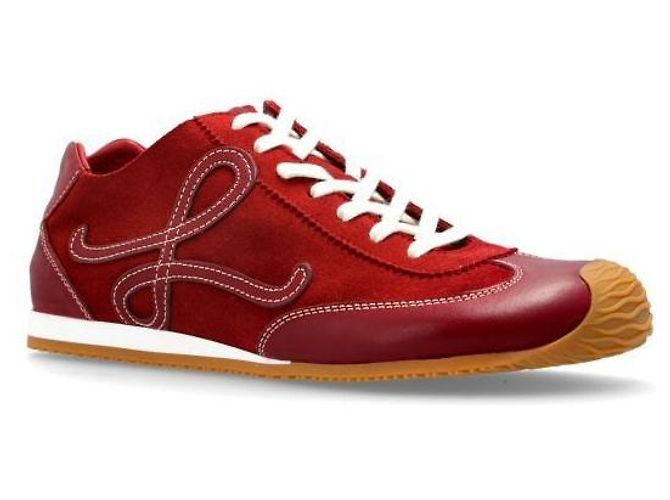 Loewe Ballet Runner non foderato in pelle di cervo e vitello a concia vegetale - vista 3