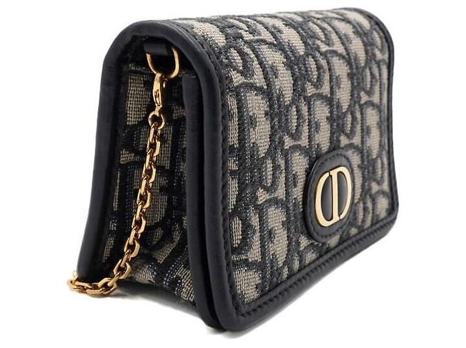 Dior Borsa a tracolla e spalla Oblique Montaigne Nano Pouch con catena dorata - vista 10
