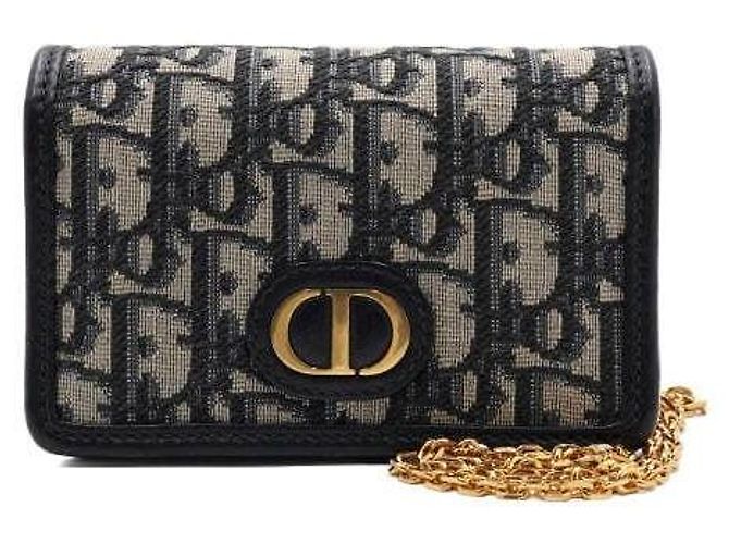 Dior Borsa a tracolla e spalla Oblique Montaigne Nano Pouch con catena dorata - vista 2