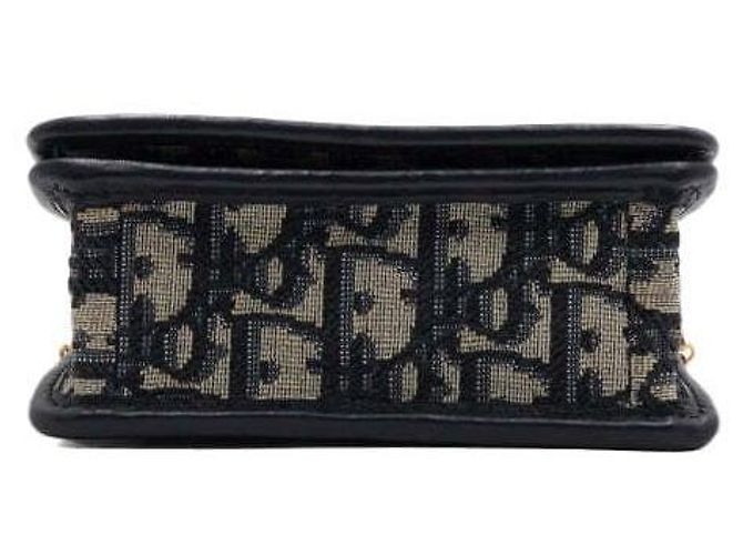 Dior Borsa a tracolla e spalla Oblique Montaigne Nano Pouch con catena dorata - vista 8