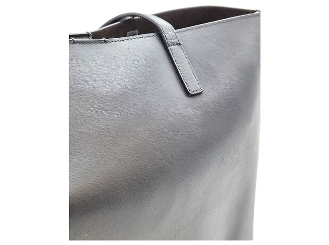 Autre Marque Borsa Shopper in Pelle Blu Navy - vista 15