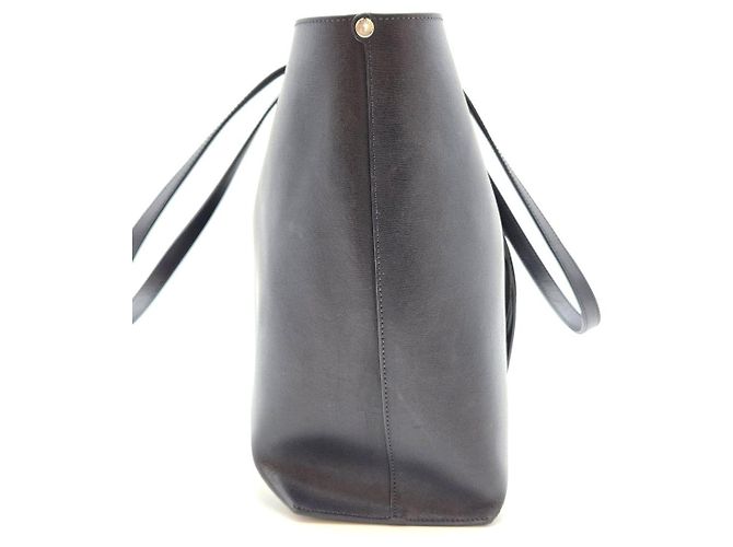 Autre Marque Borsa Shopper in Pelle Blu Navy - vista 7