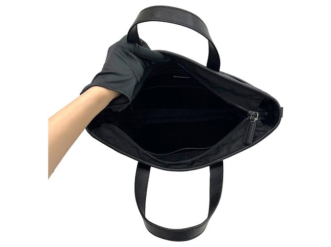 Prada Re-Nylon Tote Bag Schwarz - Ansicht 6