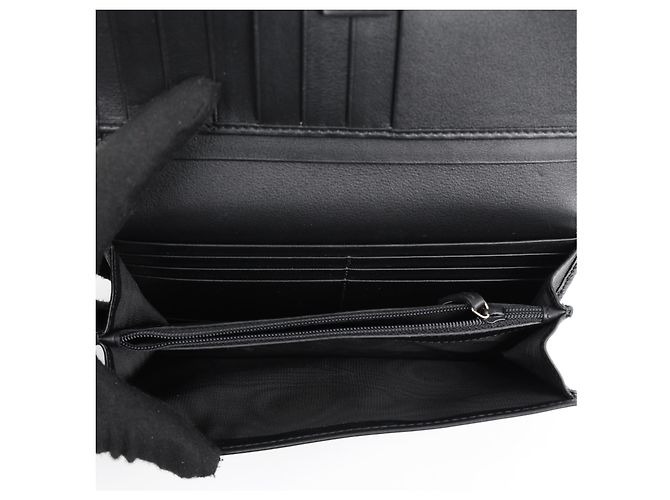 Gucci Portafoglio lungo con patta Microsima Nero - vista 10