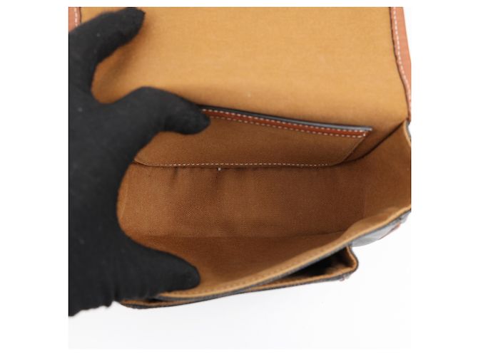 Céline Borsa Triope Canvas Medium Polka Tan - vista 17