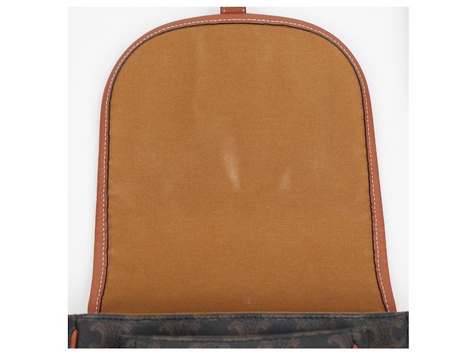 Céline Borsa Triope Canvas Medium Polka Tan - vista 18