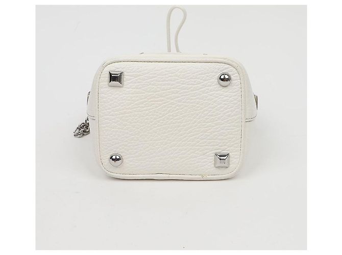Maison Martin Margiela Picca borsa a secchiello bianca - vista 7