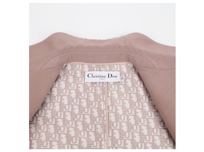 Dior Double-Breasted Blazer Jacke Rosa - Ansicht 12