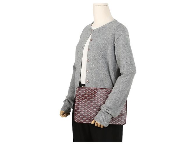 Goyard Clutch Sena MM Burgundy - vista 10