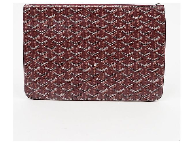 Goyard Clutch Sena MM Burgundy - vista 3