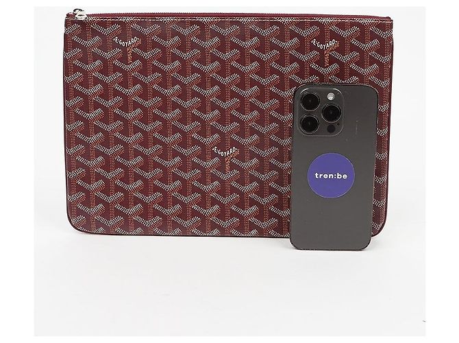 Goyard Clutch Sena MM Burgundy - vista 9