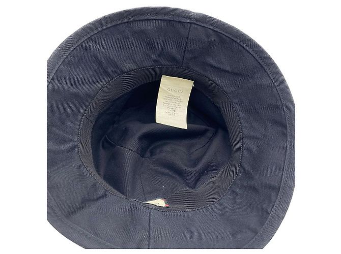 Gucci Bucket Hat aus Baumwolle mit Logo-Patch - Ansicht 11