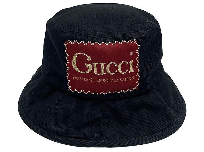 Gucci Bucket Hat aus Baumwolle mit Logo-Patch - Ansicht 2