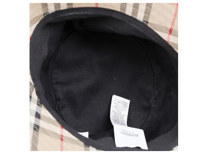 Burberry Vintage Check Baumwoll-Bucket Hat Archive Beige - Ansicht 10