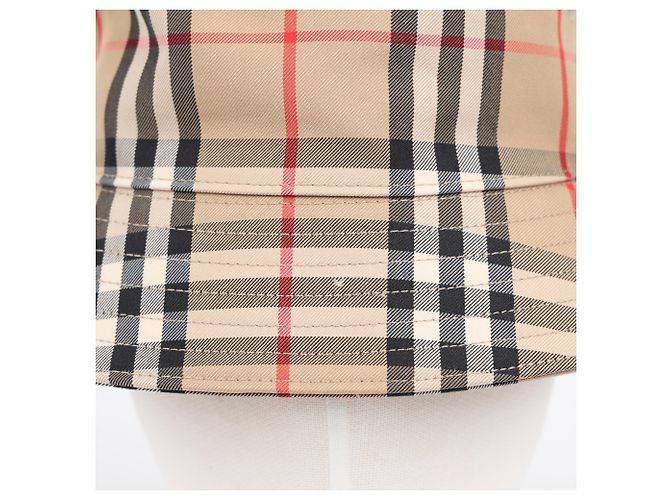 Burberry Vintage Check Baumwoll-Bucket Hat Archive Beige - Ansicht 11