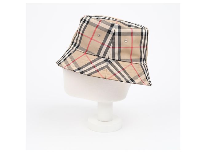 Burberry Vintage Check Baumwoll-Bucket Hat Archive Beige - Ansicht 15