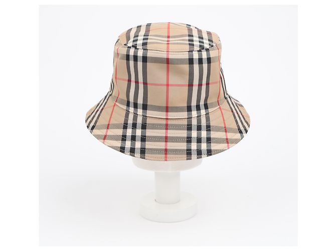 Burberry Vintage Check Baumwoll-Bucket Hat Archive Beige - Ansicht 16
