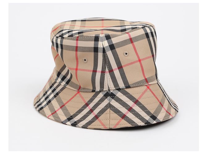 Burberry Vintage Check Baumwoll-Bucket Hat Archive Beige - Ansicht 3