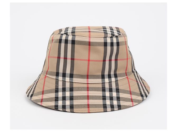 Burberry Vintage Check Baumwoll-Bucket Hat Archive Beige - Ansicht 4