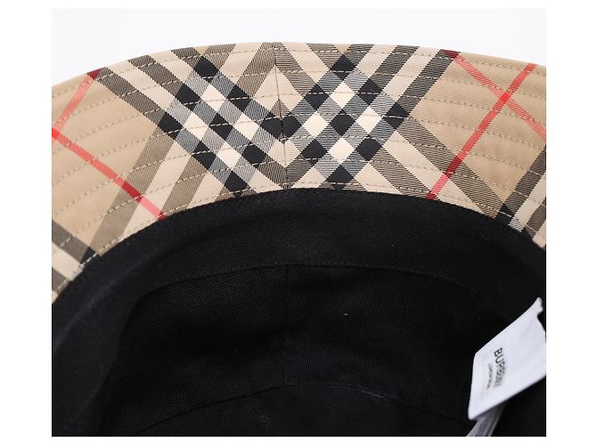 Burberry Vintage Check Baumwoll-Bucket Hat Archive Beige - Ansicht 7