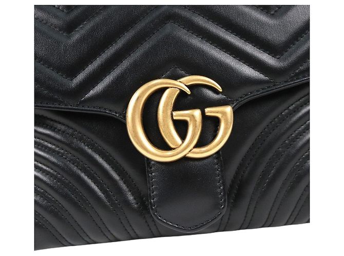 Gucci Marmont Top Handle Tote Bag Schwarz - Ansicht 6