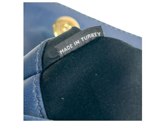Miu Miu Borsa a tracolla matelassé blu - vista 12