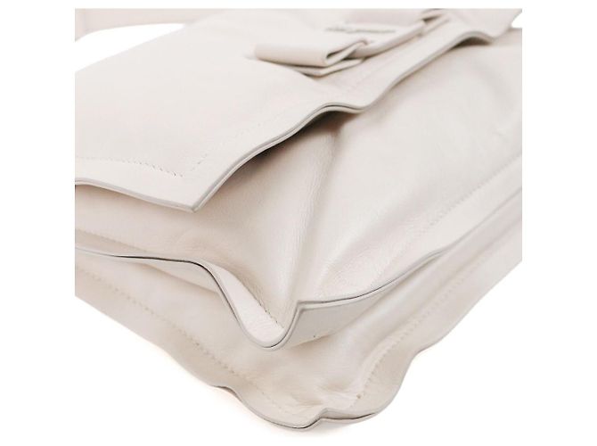 Salvatore Ferragamo Borsa a Tracolla Viva Bow Ivory - vista 6