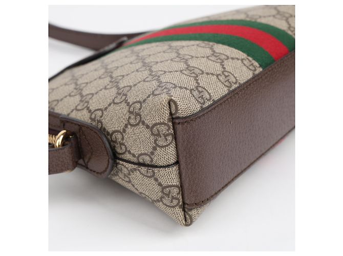 Gucci Borsa a tracolla Ophidia GG Supreme Beige - vista 10