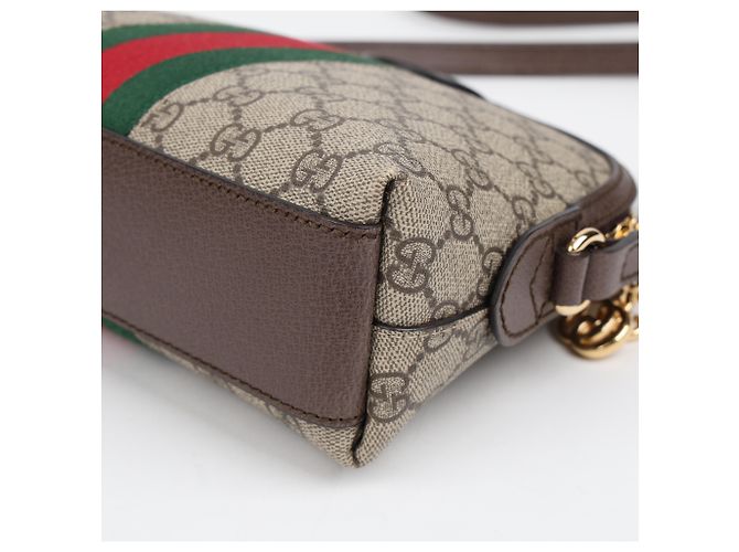 Gucci Borsa a tracolla Ophidia GG Supreme Beige - vista 11
