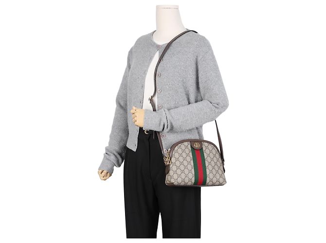 Gucci Borsa a tracolla Ophidia GG Supreme Beige - vista 15
